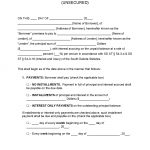 South Dakota Unsecured Promissory Note Template