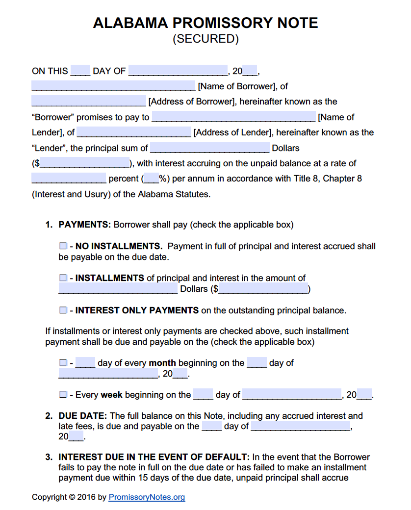 38 Free Promissory Note Templates Forms Word Pdf