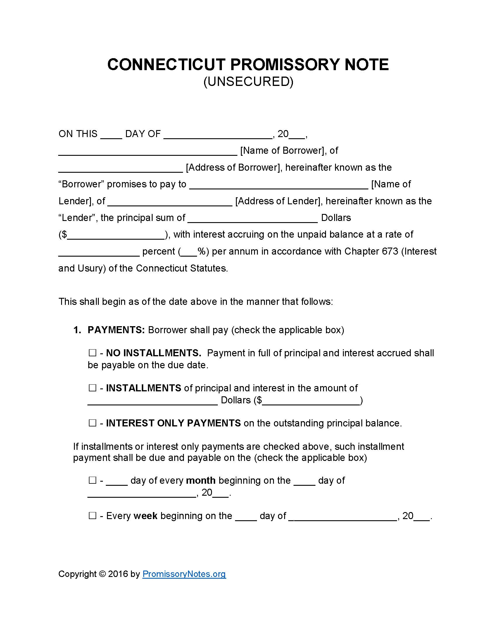 connecticut-unsecured-promissory-note-form