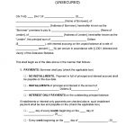 Delaware Unsecured Promissory Note Template