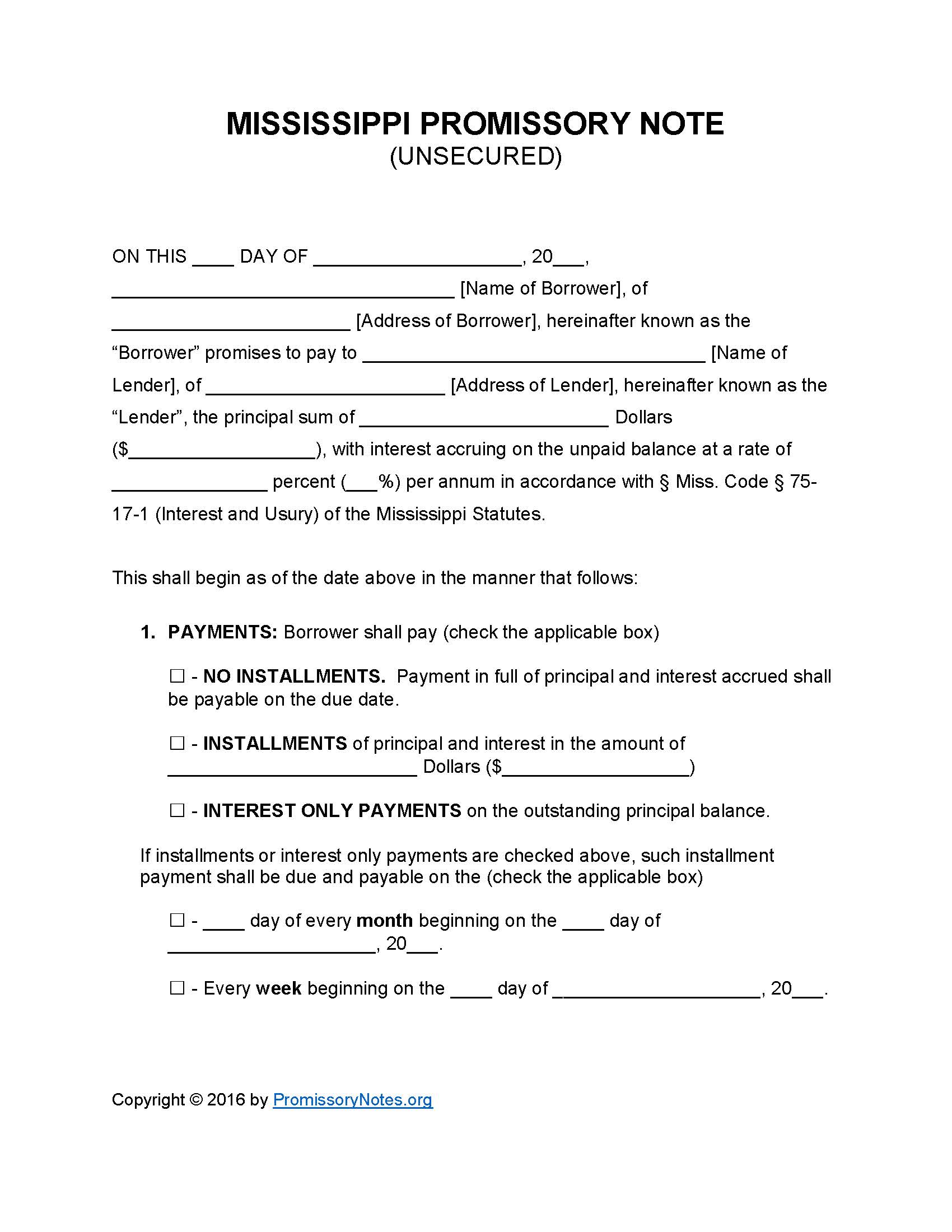 mississippi-unsecured-promissory-note-form